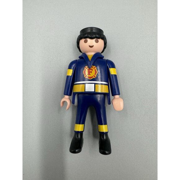 Playmobil Firemen Lot Of 3 Figures Fire Men - Picture 3 of 10